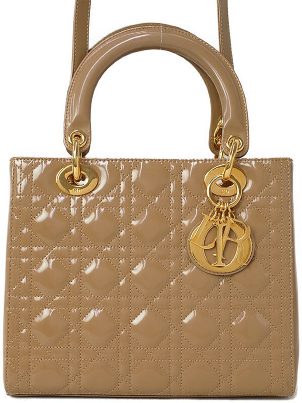 Christian Dior Cannage Quilted Lady Dior 2way bag